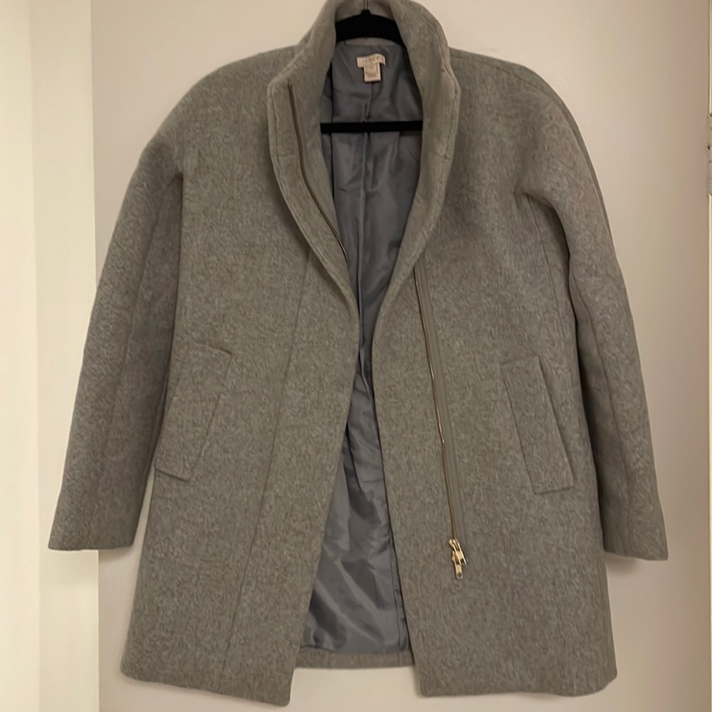 Grey JCrew City Coat